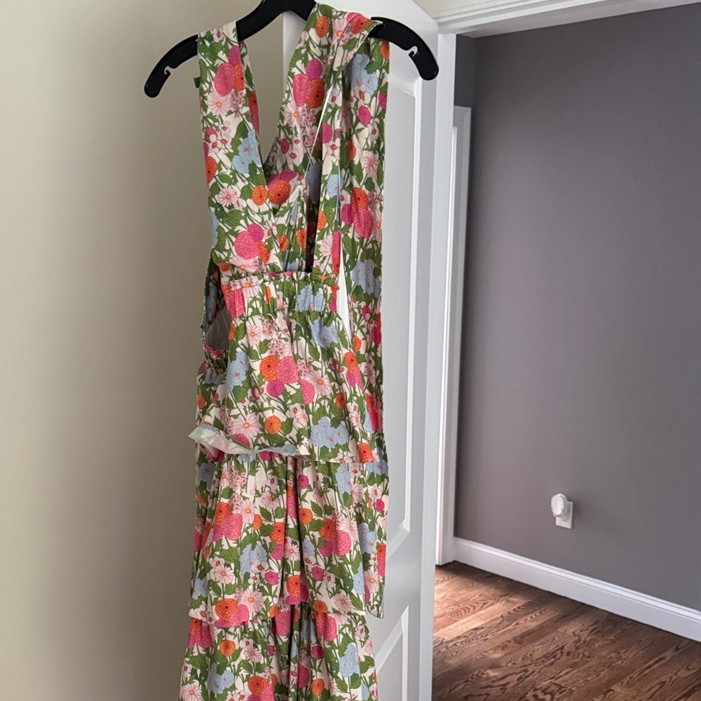 Floral halter Midi Dress